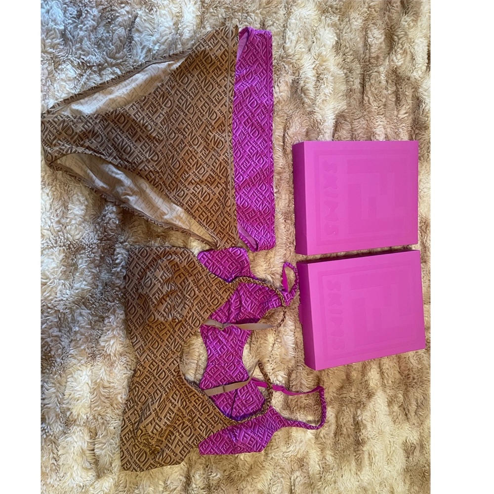 SKIMS x Fendi skimpy scoop and high leg bikini pack (2 SETS) **SOLD**